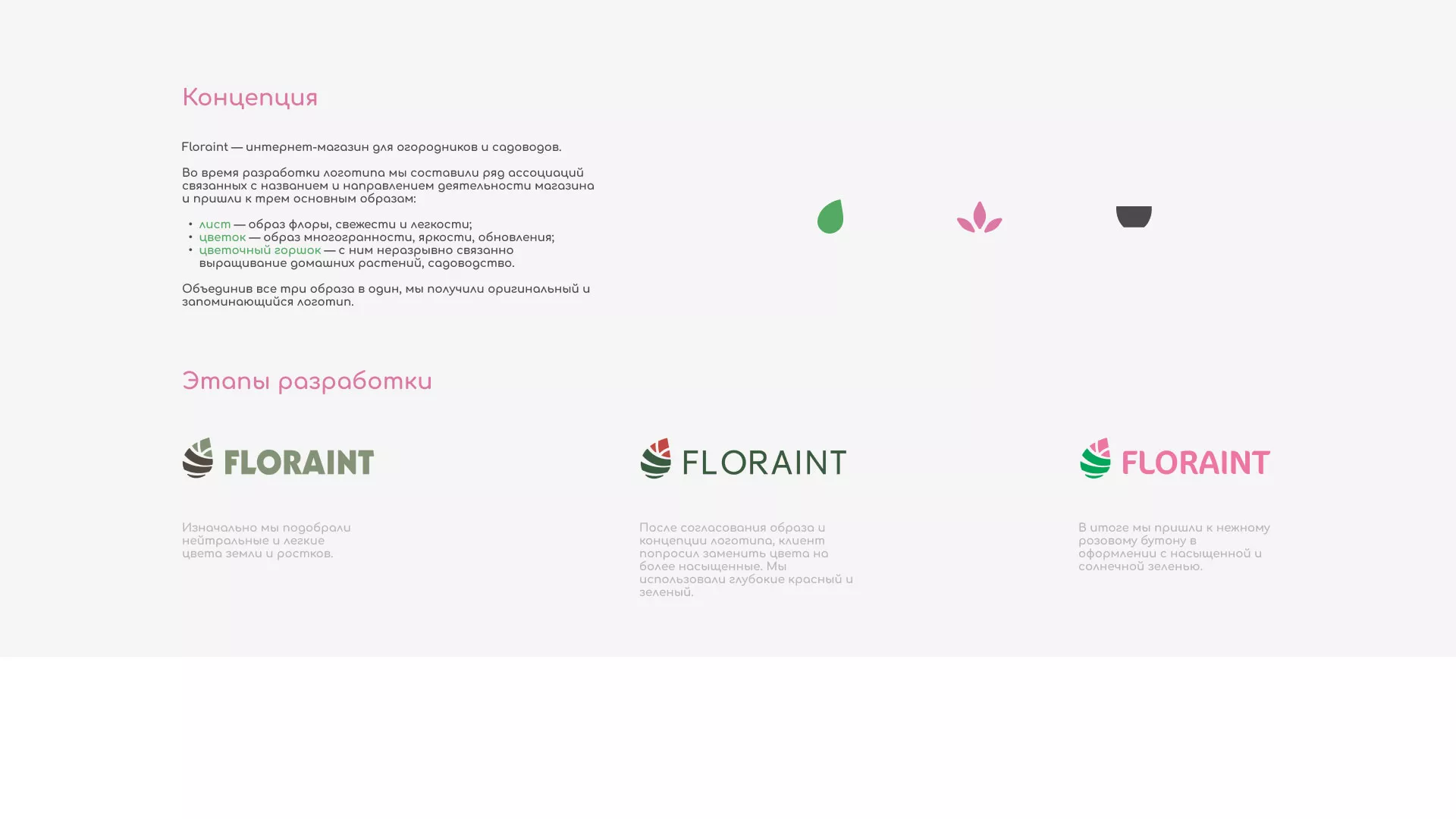 Создание логотипа и интернет-магазина «FLORAINT» в Черкесске