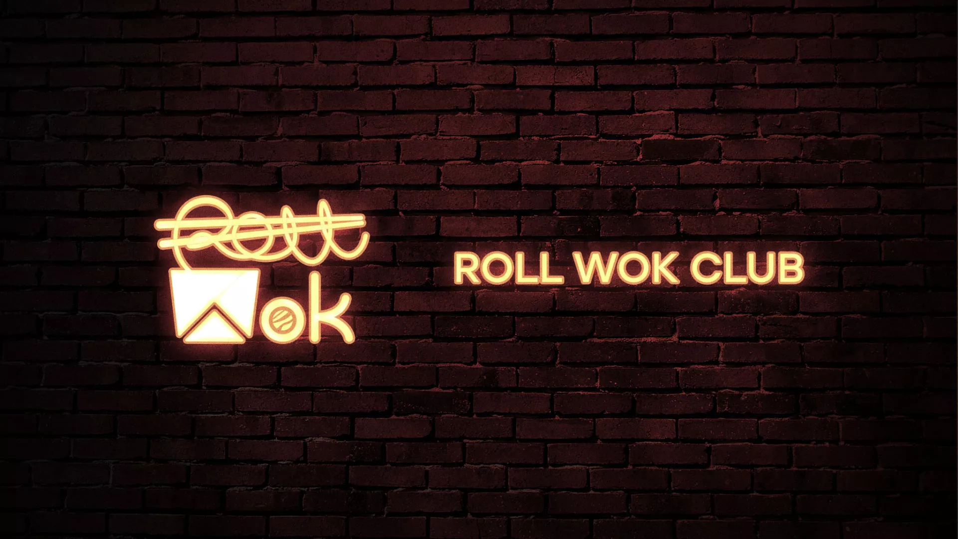 Разработка логотипа суши-бара «Roll Wok Club» в Черкесске