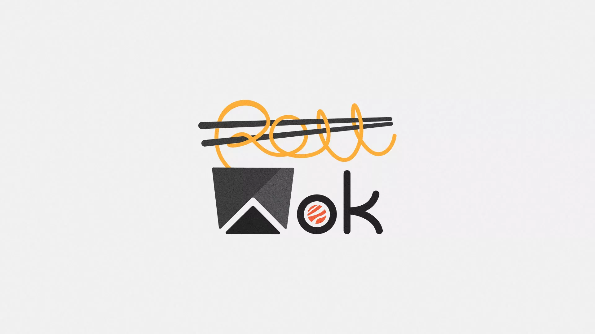 Разработка логотипа в Черкесске для суши-бара «Roll Wok Club»